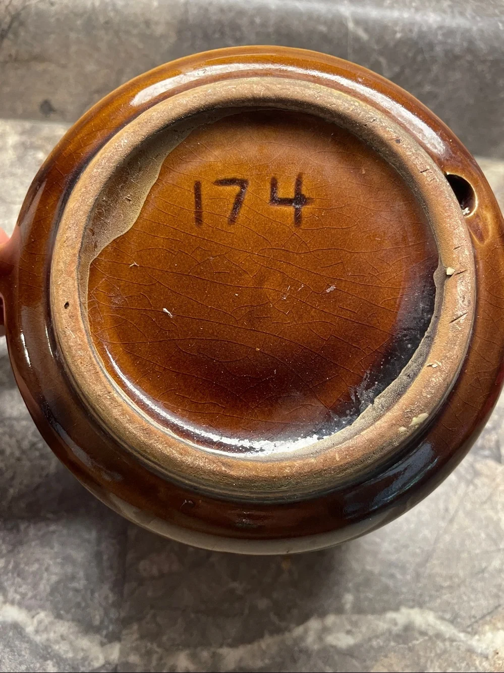 Handcrafted Drip Glaze Brown & Orange Ceramic planter